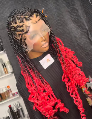 22” full lace braided - Studiofleek